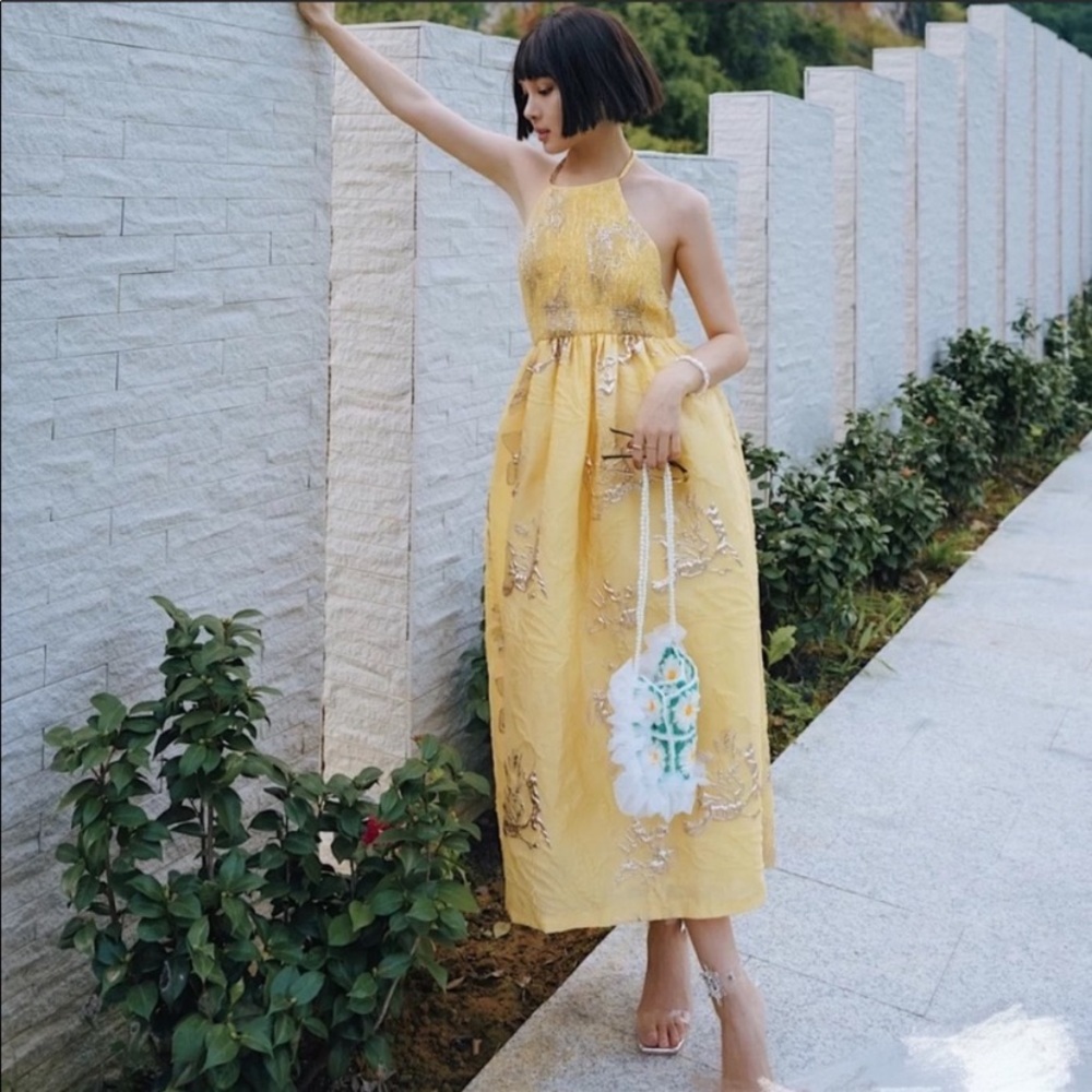 Zara Halter MIDI dress